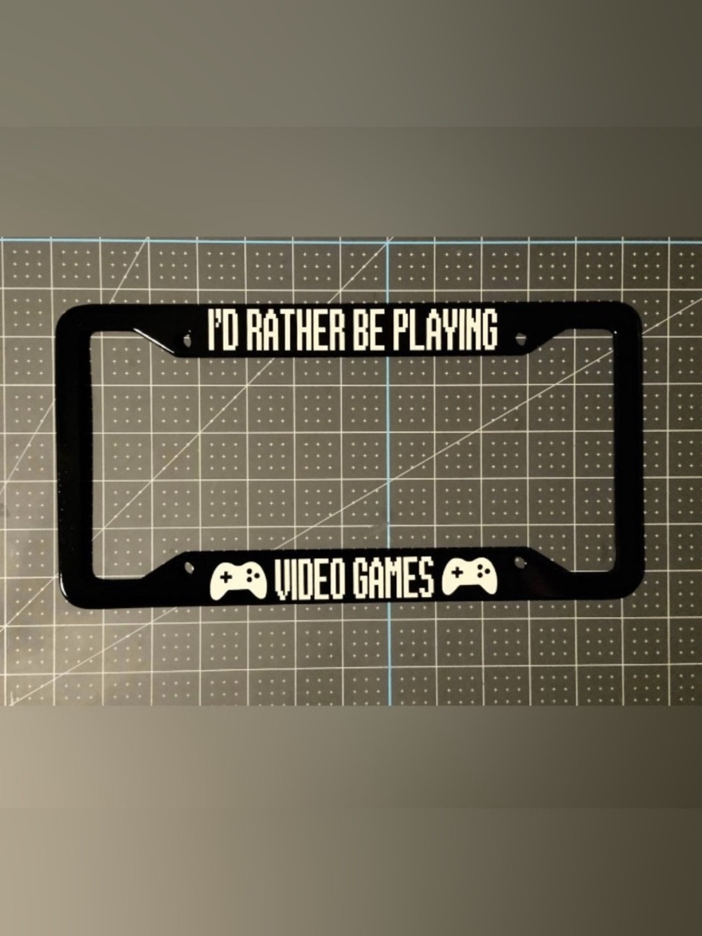 NWT ‘I’d Rather Be Playing Video Games’ License Plate